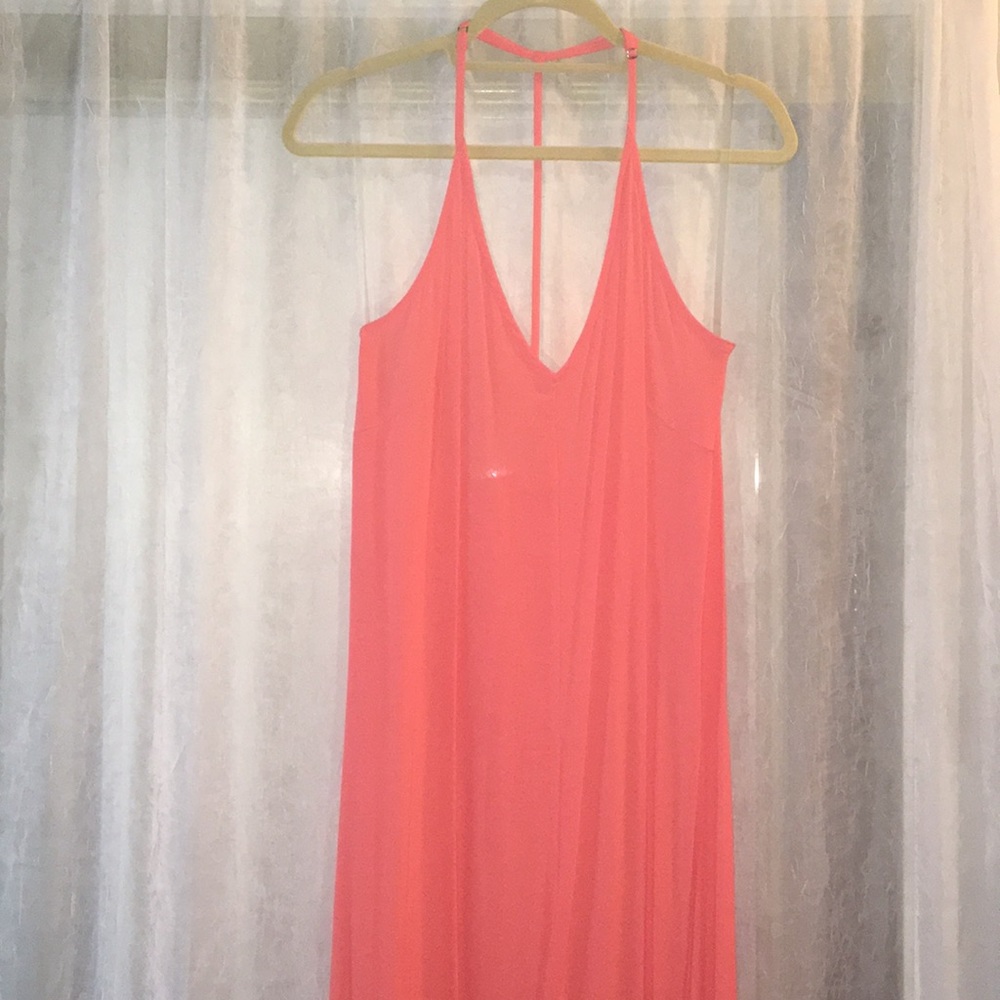 Lush pink maxi dress